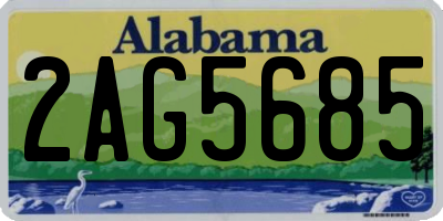 AL license plate 2AG5685