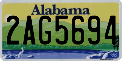 AL license plate 2AG5694