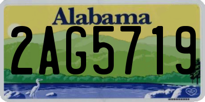 AL license plate 2AG5719