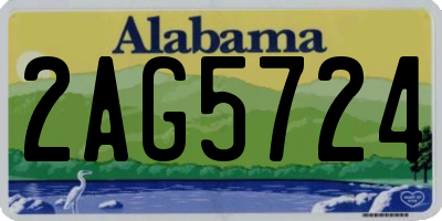 AL license plate 2AG5724
