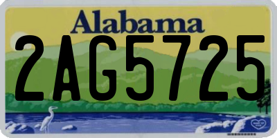 AL license plate 2AG5725