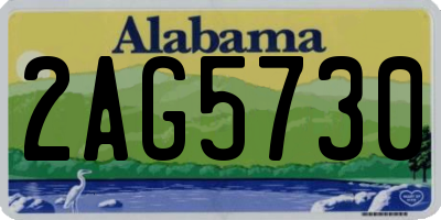 AL license plate 2AG5730