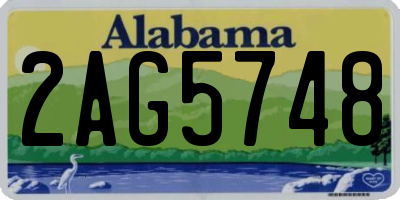 AL license plate 2AG5748
