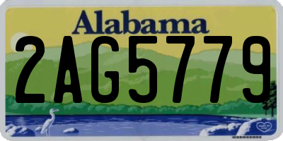 AL license plate 2AG5779