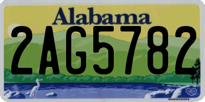 AL license plate 2AG5782