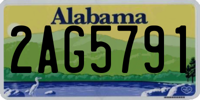 AL license plate 2AG5791