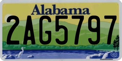 AL license plate 2AG5797