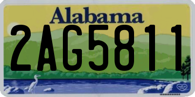 AL license plate 2AG5811