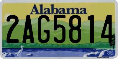 AL license plate 2AG5814