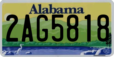 AL license plate 2AG5818