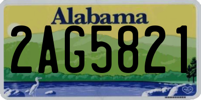 AL license plate 2AG5821