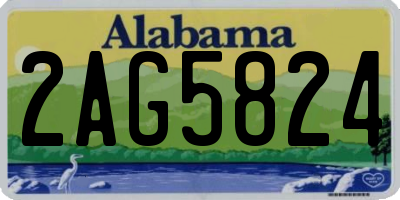 AL license plate 2AG5824
