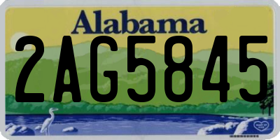 AL license plate 2AG5845