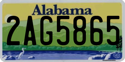 AL license plate 2AG5865