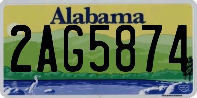 AL license plate 2AG5874