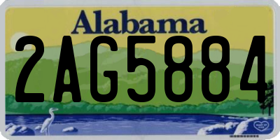 AL license plate 2AG5884