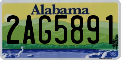 AL license plate 2AG5891