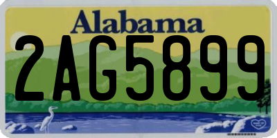 AL license plate 2AG5899