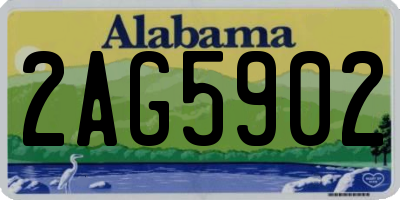 AL license plate 2AG5902