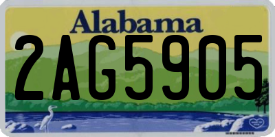 AL license plate 2AG5905