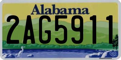 AL license plate 2AG5911