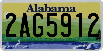 AL license plate 2AG5912