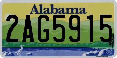 AL license plate 2AG5915