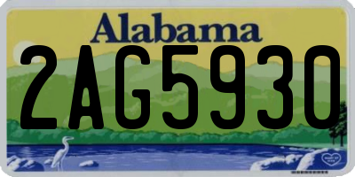 AL license plate 2AG5930