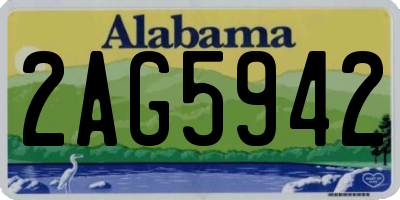 AL license plate 2AG5942