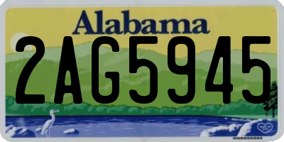AL license plate 2AG5945
