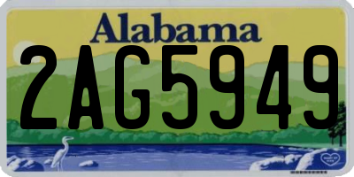 AL license plate 2AG5949