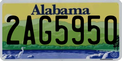 AL license plate 2AG5950