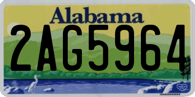 AL license plate 2AG5964