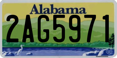AL license plate 2AG5971