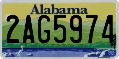 AL license plate 2AG5974
