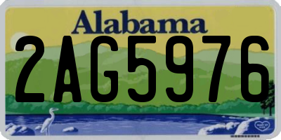 AL license plate 2AG5976