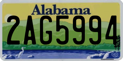 AL license plate 2AG5994