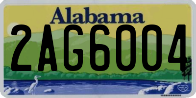 AL license plate 2AG6004
