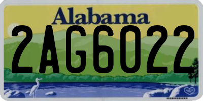 AL license plate 2AG6022