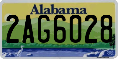 AL license plate 2AG6028
