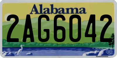 AL license plate 2AG6042