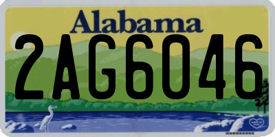AL license plate 2AG6046