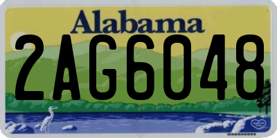 AL license plate 2AG6048