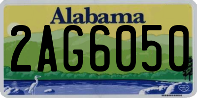 AL license plate 2AG6050