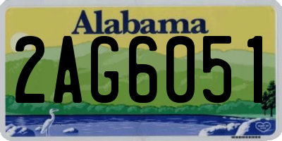 AL license plate 2AG6051