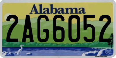 AL license plate 2AG6052
