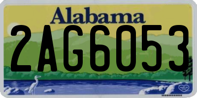 AL license plate 2AG6053