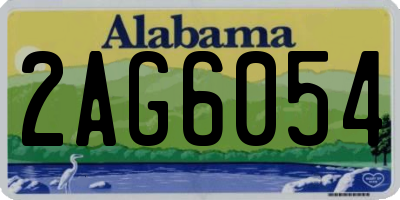 AL license plate 2AG6054