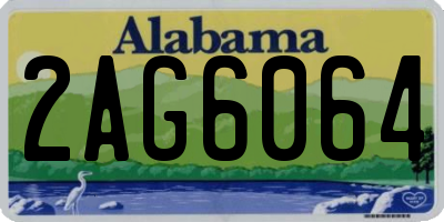 AL license plate 2AG6064