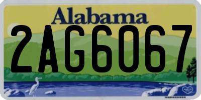 AL license plate 2AG6067